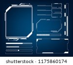abstract  technology futuristic ... | Shutterstock .eps vector #1175860174
