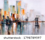 Oil Painting   Brooklyn Bridge  ...