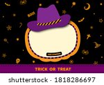 halloween poster background... | Shutterstock .eps vector #1818286697