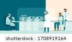 team of medic scientist making... | Shutterstock .eps vector #1708919164