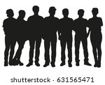 crowd of people vector... | Shutterstock .eps vector #631565471