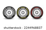 set collection black wheel red...