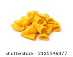 corn cone pile isolated. bugles ... | Shutterstock . vector #2135546377