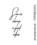 hand drawn lettering. ink... | Shutterstock .eps vector #709081051
