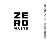 zero waste logo design template.... | Shutterstock .eps vector #1277730001