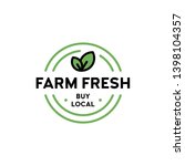 vector farm fresh icon template.... | Shutterstock .eps vector #1398104357