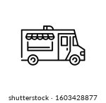 street food truck icon template.... | Shutterstock .eps vector #1603428877