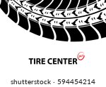 tire shop and service background | Shutterstock . vector #594454214