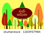  colors of autumn. collection... | Shutterstock .eps vector #1203937984