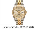 Small photo of Miami, FL, USA March 23, 2023 Rolex Two-Tone Datejust Ref 16233 1989 showing the dial