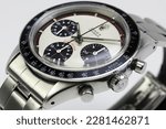 Small photo of Miami, FL, USA March 25, 2023 Rolex Daytona Paul Newman Ref 6241 1968 showing the dial