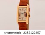 Small photo of Miami, FL, USA August 24, 2023 Cartier Tank Americaine Limited Edition 1735B 2002 showing the dial