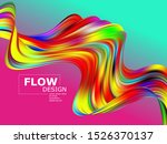 modern abstract colorful stream ... | Shutterstock .eps vector #1526370137