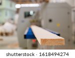 Manufacture process of carpenter work with wood door at machining center during furniture manufacture