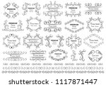 calligraphic design elements .... | Shutterstock .eps vector #1117871447