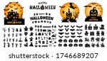 happy halloween text banner.... | Shutterstock .eps vector #1746689207