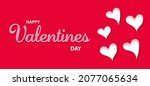happy valentines day greeting... | Shutterstock .eps vector #2077065634