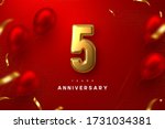 5 years anniversary celebration ... | Shutterstock .eps vector #1731034381