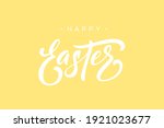 vector handwritten happy easter ... | Shutterstock .eps vector #1921023677