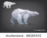Vector Polar Bear Stylized...