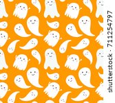 seamless pattern with cute... | Shutterstock .eps vector #711254797