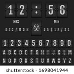mechanical scoreboard alphabet. ...