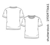 boys short sleeves tee fashion... | Shutterstock .eps vector #1950975661