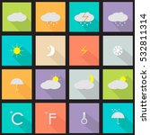 weather icons.forecast | Shutterstock .eps vector #532811314