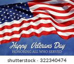 United States Flag Veterans Day Concept 