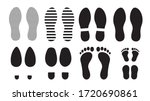 Footprints Human Silhouette ...