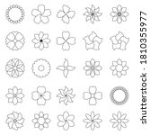 icon set of flower. trendy... | Shutterstock .eps vector #1810355977