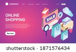 online shopping. web site... | Shutterstock .eps vector #1871576434
