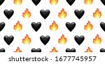 tik tok emoji background. black ... | Shutterstock .eps vector #1677745957