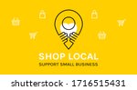 shop local. support small... | Shutterstock .eps vector #1716515431