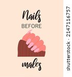 nails before males. manicure.... | Shutterstock .eps vector #2147116757