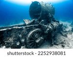 The London, Midland and Scottish Railway (LMS) Stanier Class 8F is a class of steam locomotives found near thistlegorm wreck, red Sea Egypt