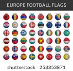 football flag of europe states... | Shutterstock .eps vector #253353871