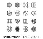 korea traditional pattern... | Shutterstock .eps vector #1716128011