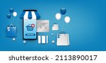 online shopping. digital... | Shutterstock .eps vector #2113890017