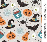 halloween vector cartoon... | Shutterstock .eps vector #1922752277