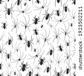 spider vector seamless pattern... | Shutterstock .eps vector #1923502211