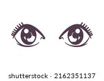 eye vector cartoon illustration ... | Shutterstock .eps vector #2162351137