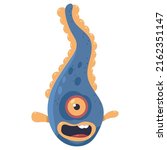 funny blue germ vector cartoon... | Shutterstock .eps vector #2162351147
