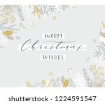 elegant stylish christmas... | Shutterstock .eps vector #1224591547