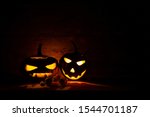 halloween pumpkin head jack... | Shutterstock . vector #1544701187