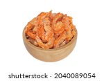 Dried Shrimps Isolated On White ...