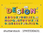 modern playful alphabet letter... | Shutterstock .eps vector #1945530631