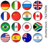 various country buttons over... | Shutterstock . vector #76270606