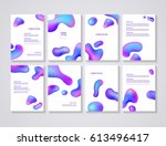 brochure flyer layouts with... | Shutterstock .eps vector #613496417