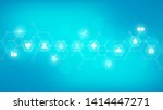abstract medical background... | Shutterstock .eps vector #1414447271